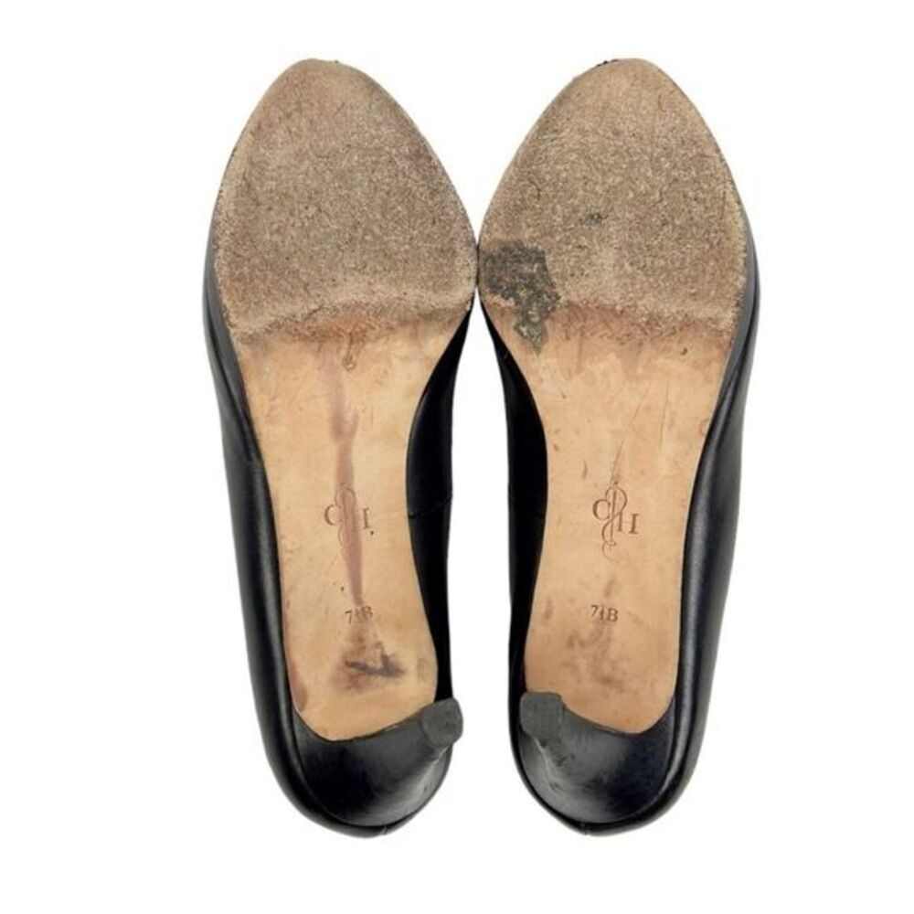 Cole Haan Margot Black Leather Pumps Heels Size 7.5 - Picture 7 of 11